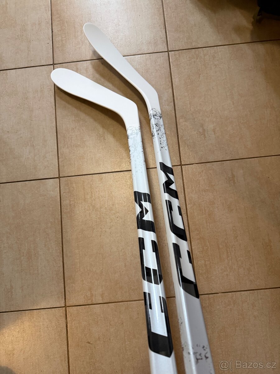 Hokejka CCM RIBCOR TRIGGER 9 Pro WHITE, levá, P28, flex 85