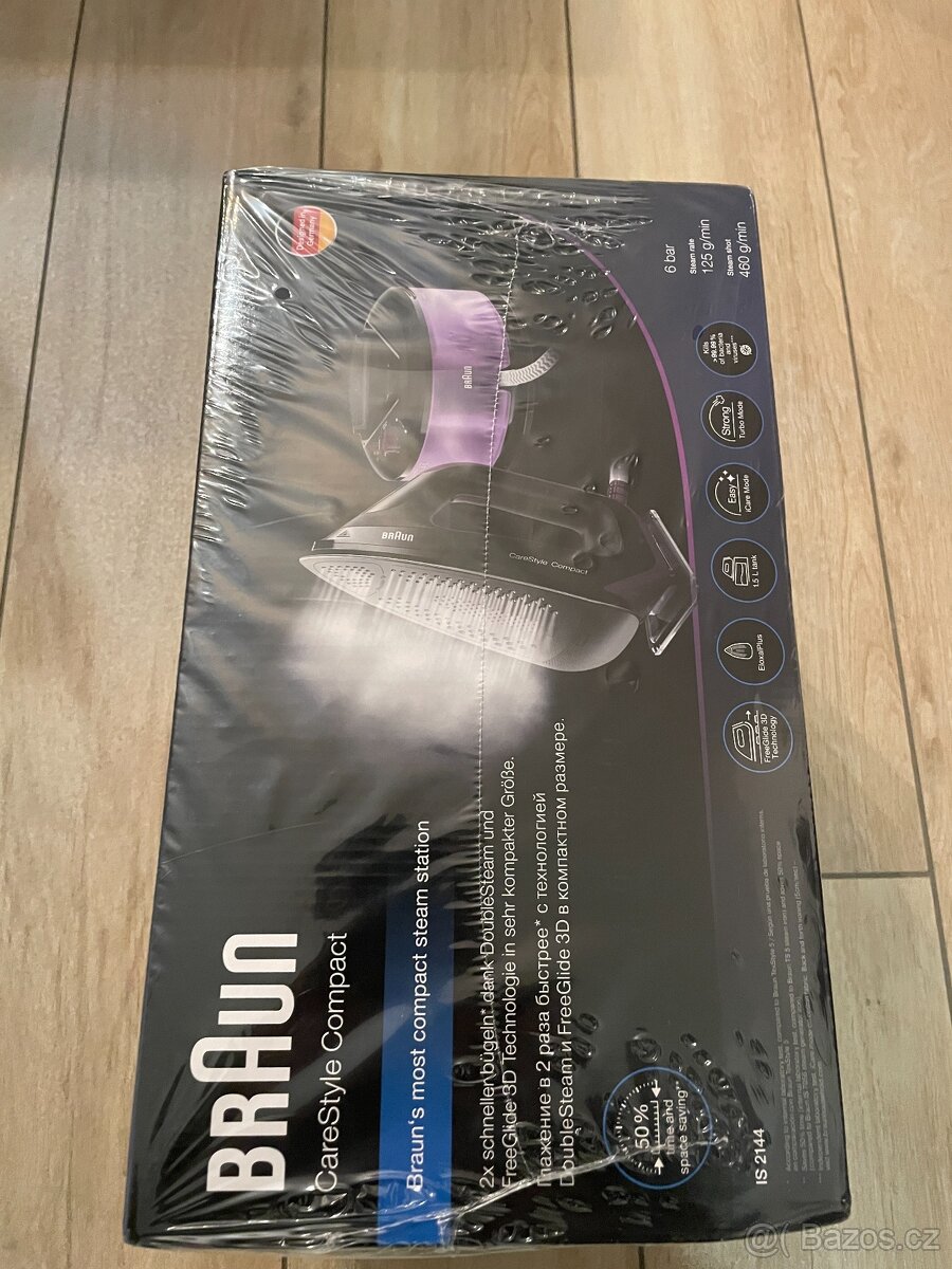 Žehlička Braun CareStyle Compact IS2144.BK černý/fialový