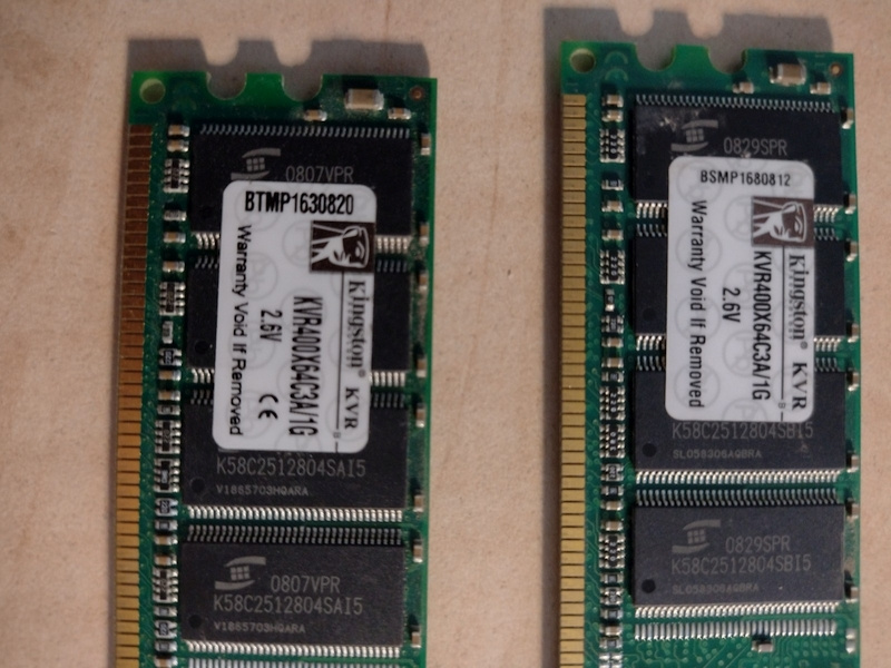 Paměť RAM do PC Kingston KVR400X64C3A/1G DDR, 400Mhz, CL3