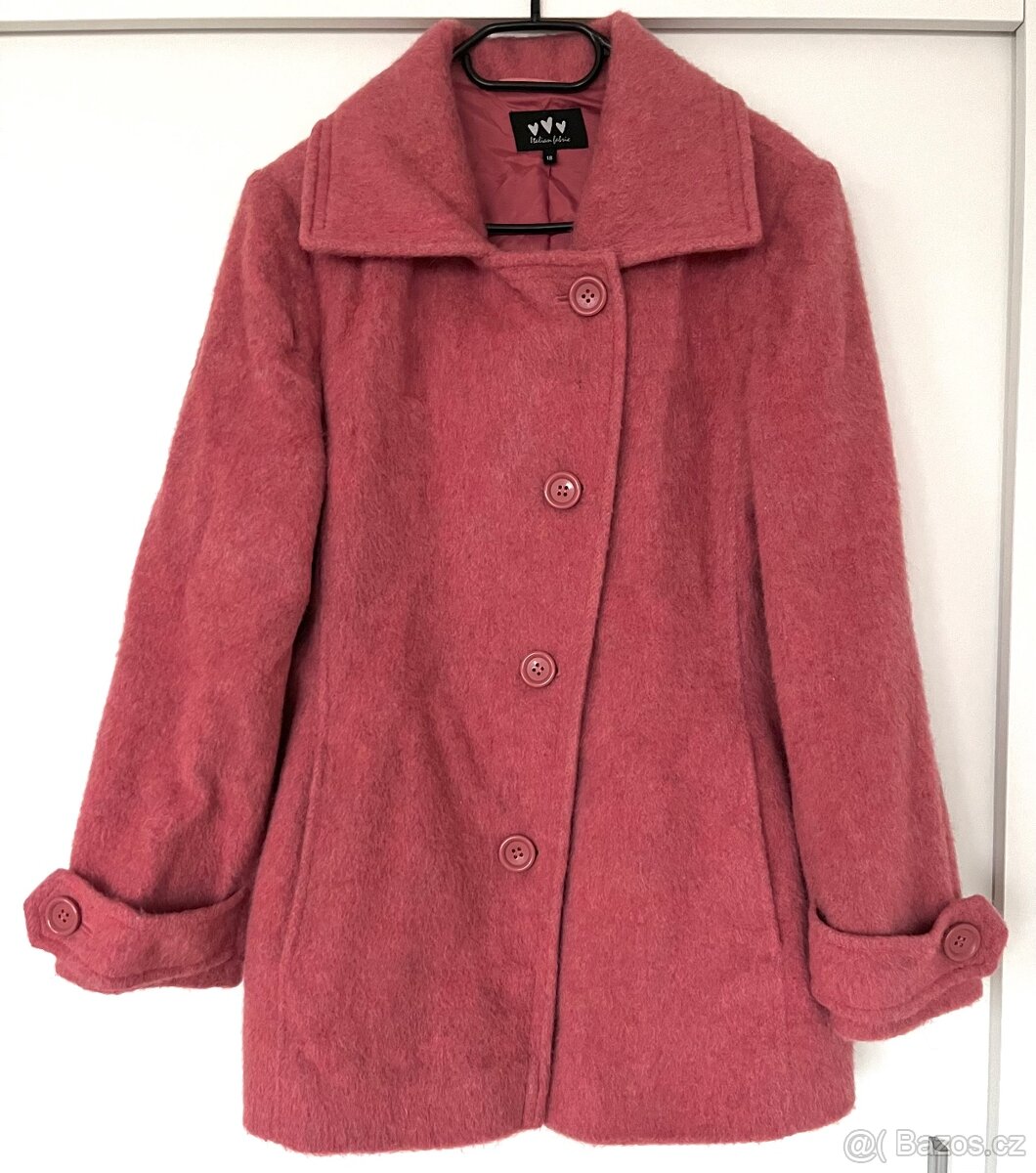 Dámský vlněný kabát z Marks & Spencer, vel. UK 18