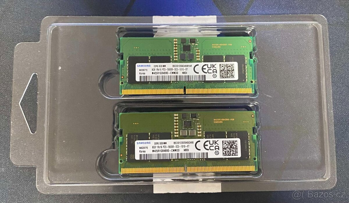 2x Samsung 8GB DDR5-5600 SO-DIMM pro notebook