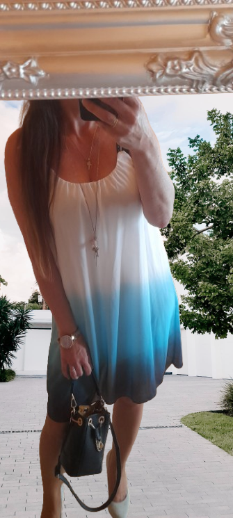Ombré letní krátké šaty