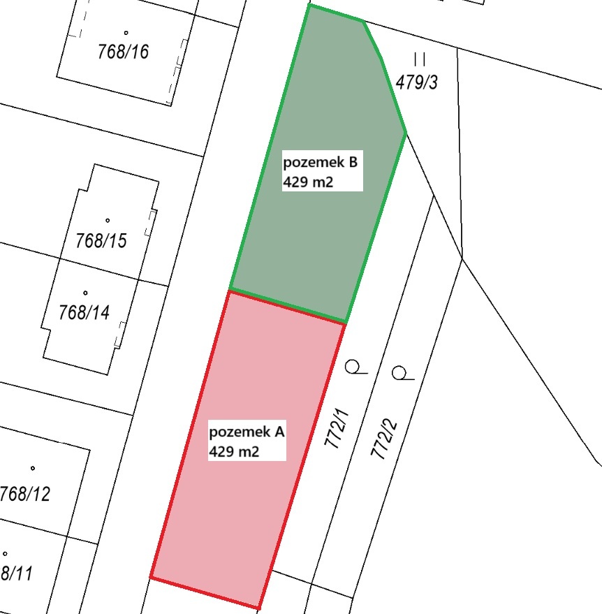 STAVEBNÍ POZEMEK RUDOLFOV 429 m2