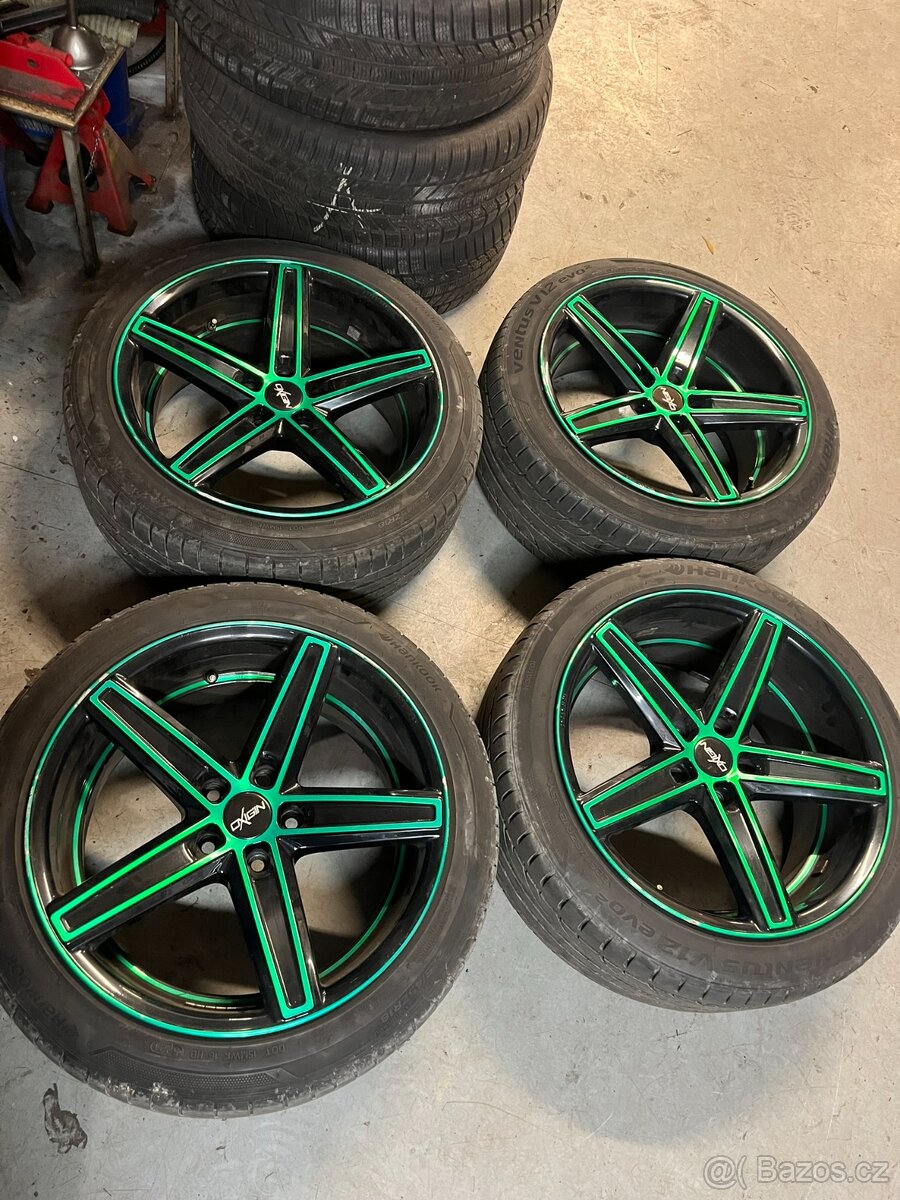 Alu kola OXIGIN 18” Mercedes Audi , Skoda VW 5x112 zelená