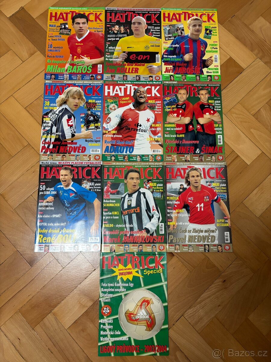Časopisy Hattrick, rok 2003-2009, 68 ks