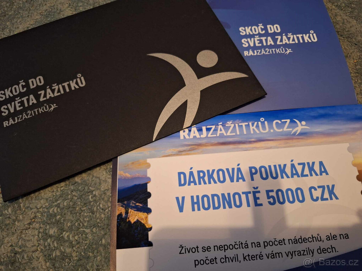 dárková poukaz na zážitky