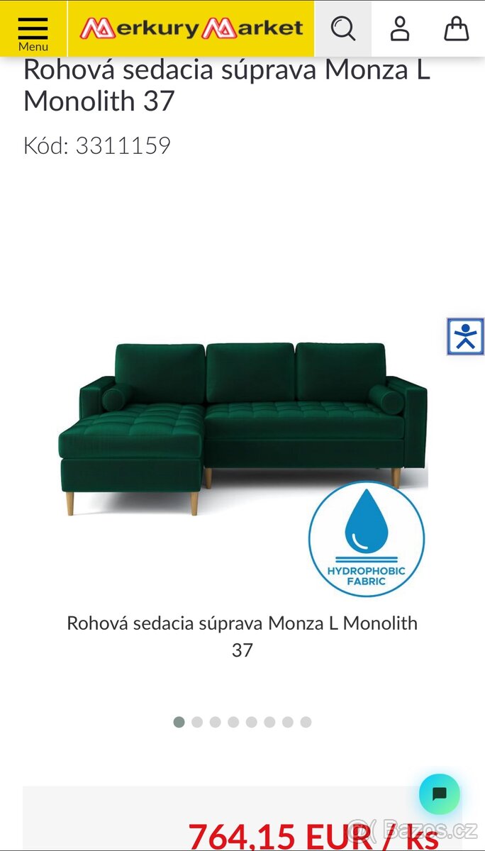 Nova sedačka zelena
