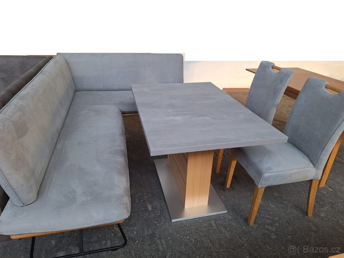 Jídelní sestava lavice +stůl + 2 židle Nové