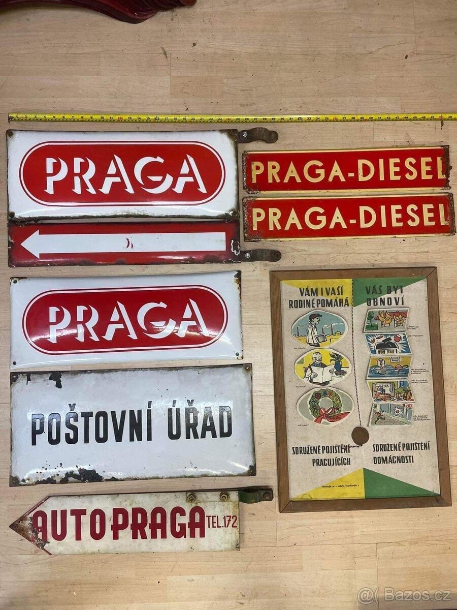 Stara reklamni plechova smaltovana cedule reklama