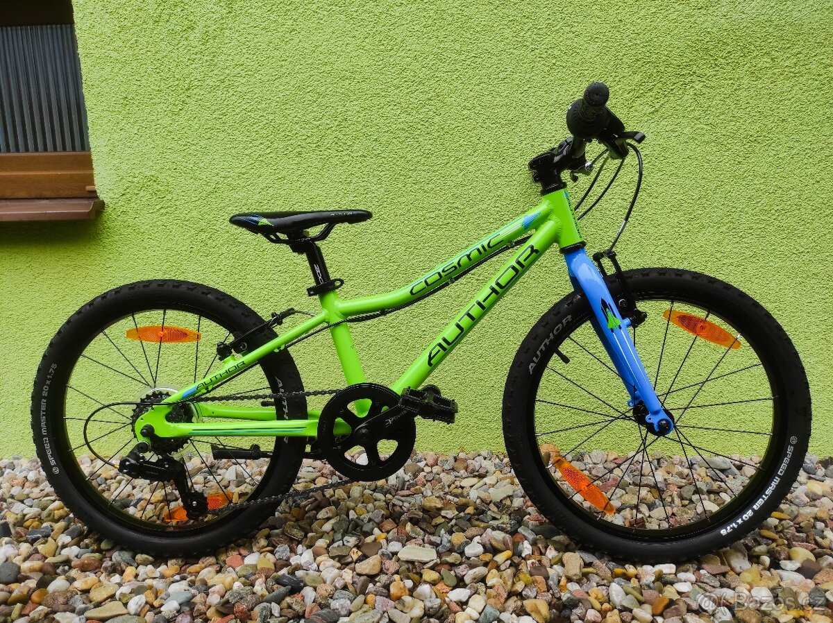 Značkové dětské kolo Author Cosmic 20" (zelená/modrá)