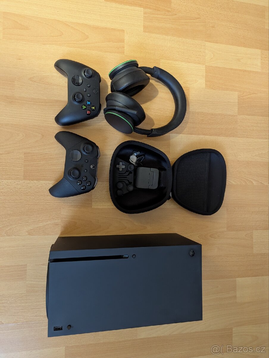 Xbox series X , Elite ovladač , sluchátka