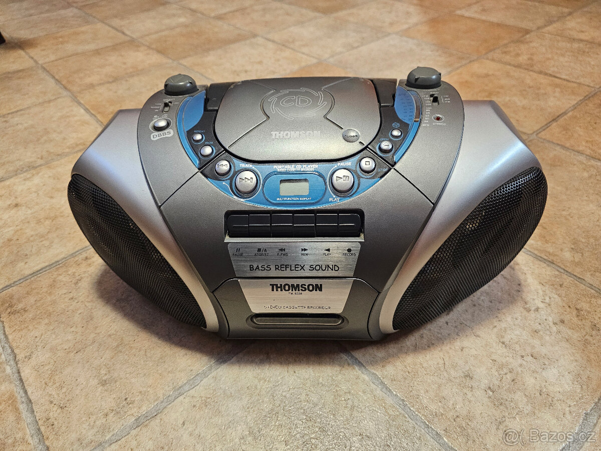 Rádio s CD a kazetovým přehrávačem THOMSON TM9038