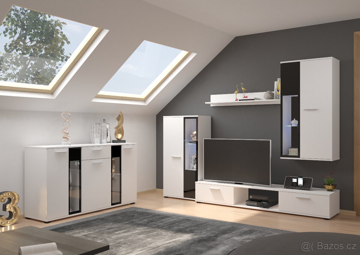 Obývací stěna s komodou