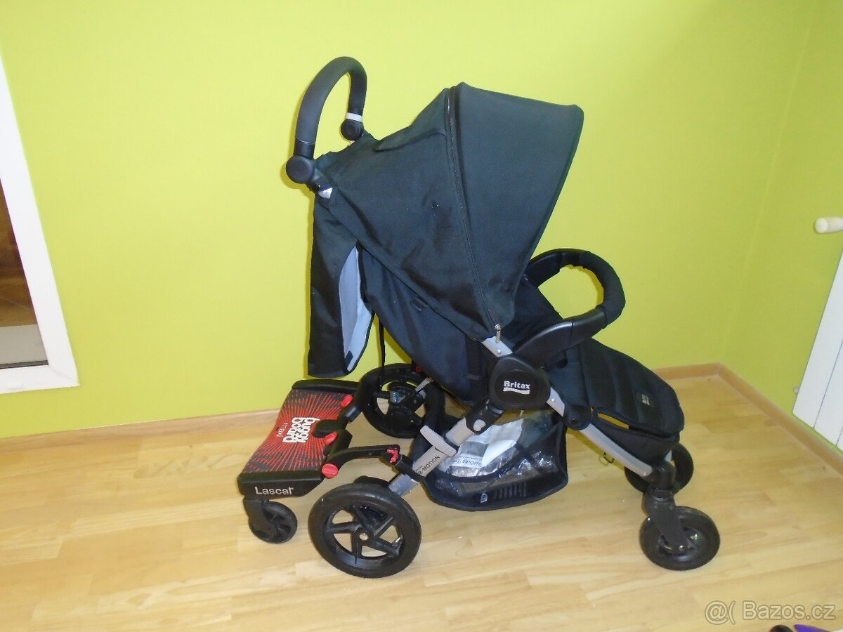 Kočár Britax B-motion se stupátkem Lascal Buggy board maxi