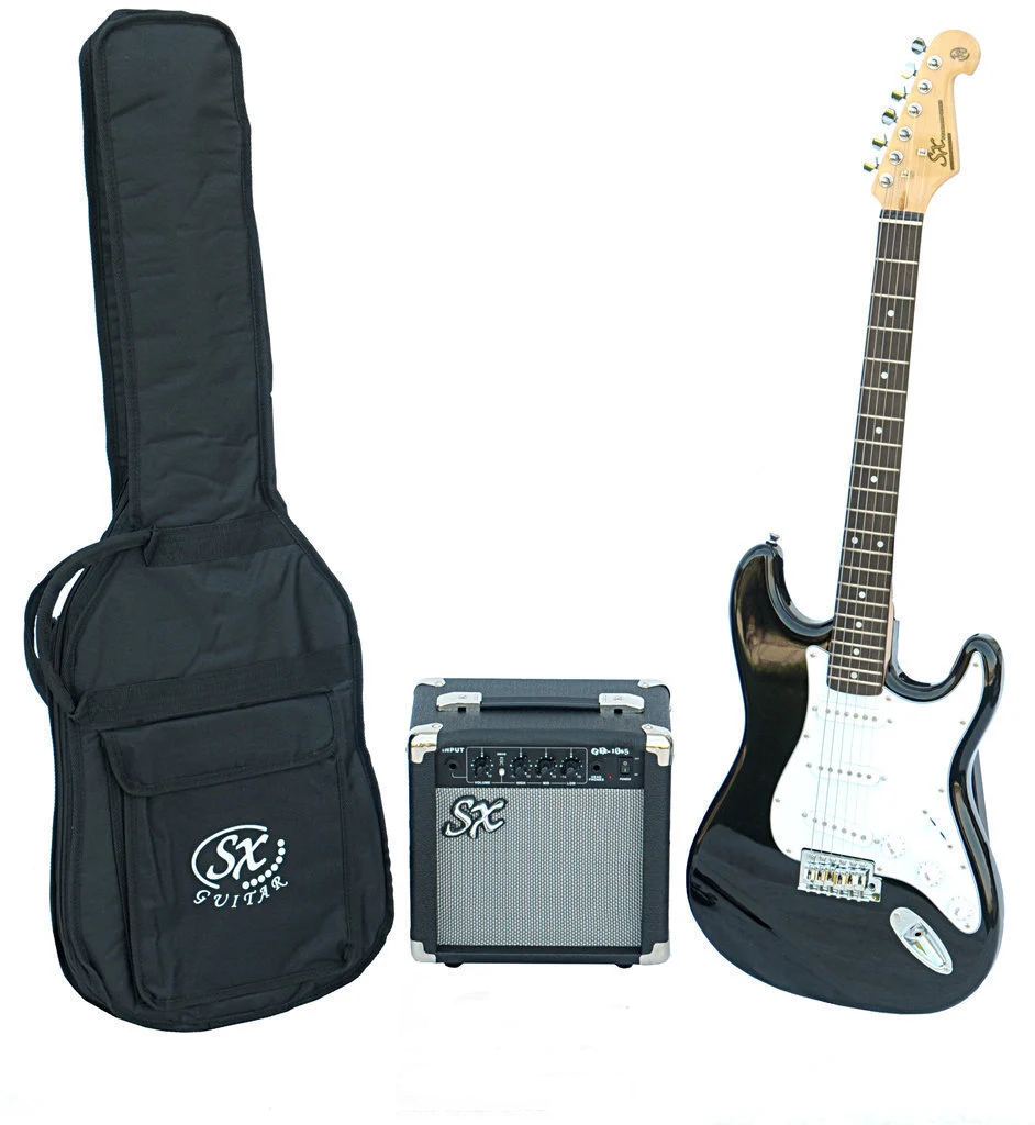 SX SE1 kytarový pack - kytara STRATOCASTER + KOMBO, pouzdro