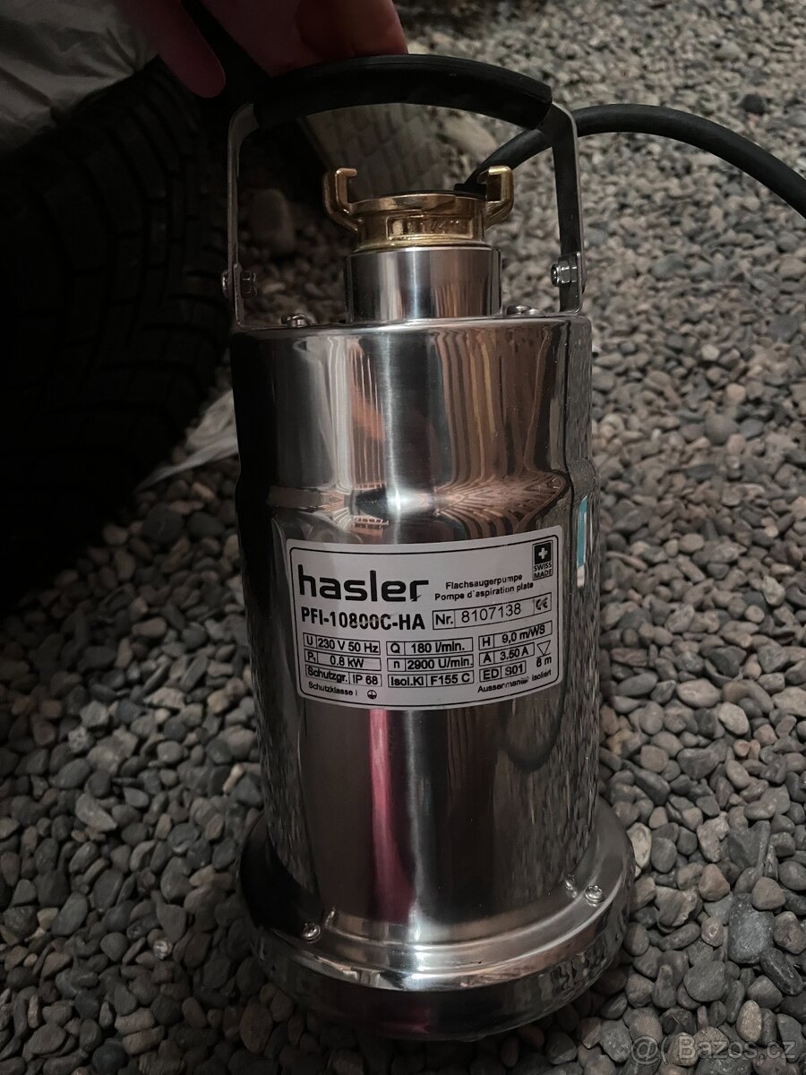 Nerezové ponorné čerpadlo Hasler PFI-10800C-HA – švýcarská
