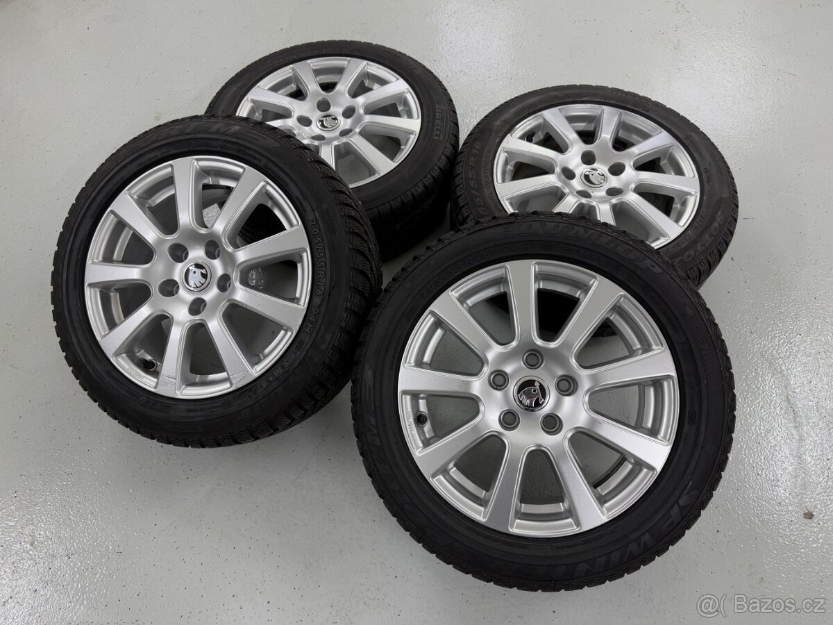 Alu kola 5x112 r16 zimní pneu 8,5mm