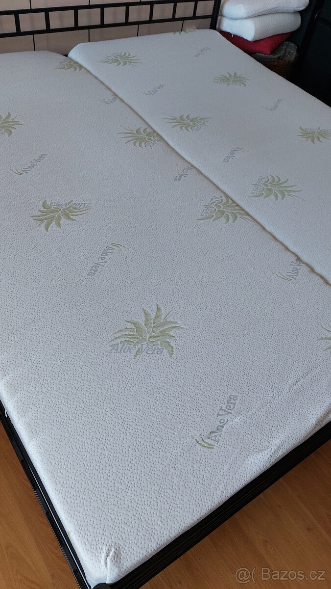 2ks Matrace Orthopedic 200x90x22cm, Aloe Vera