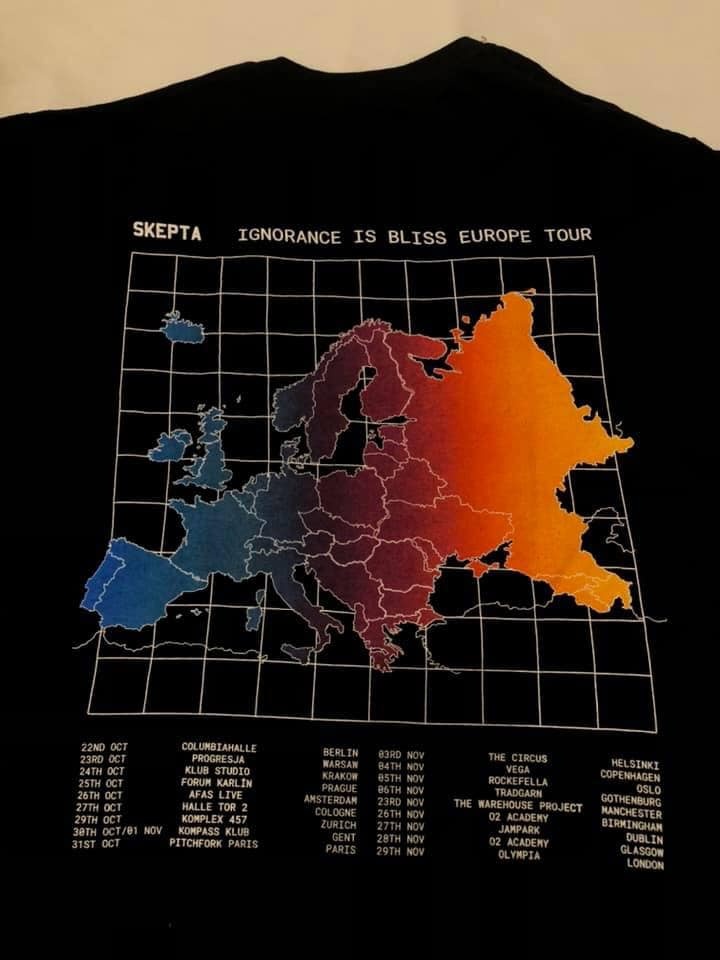 Skepta Ignorance is bliss tour tee 2019