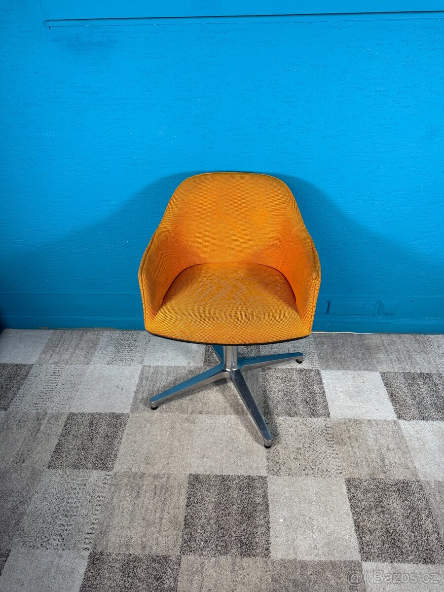 Designová židle Vitra Softshell Chair 2 kusy oranž