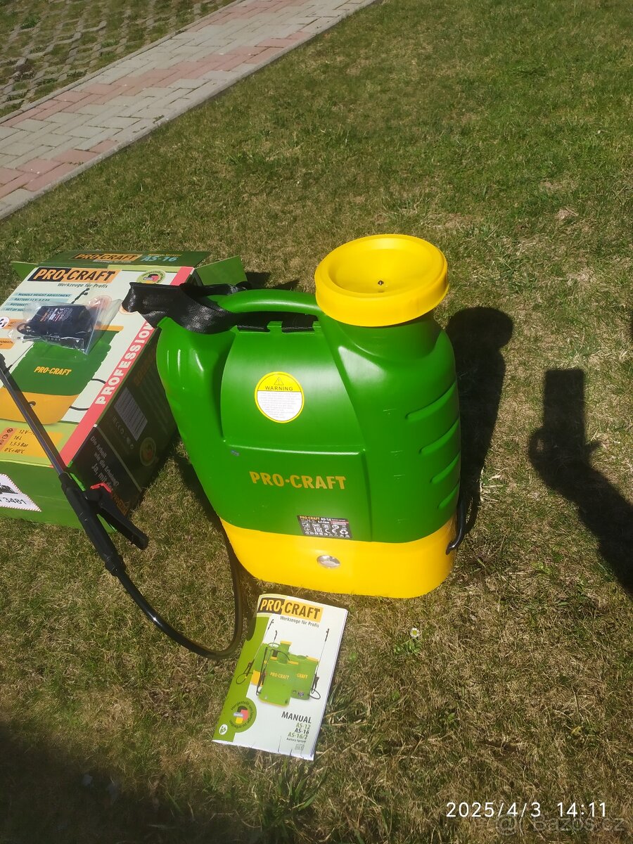Aku zádovy postřikovač