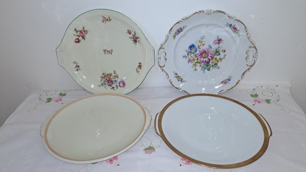 STARÉ SERVÍROVACÍ TALÍŘE různé značky porcelánu