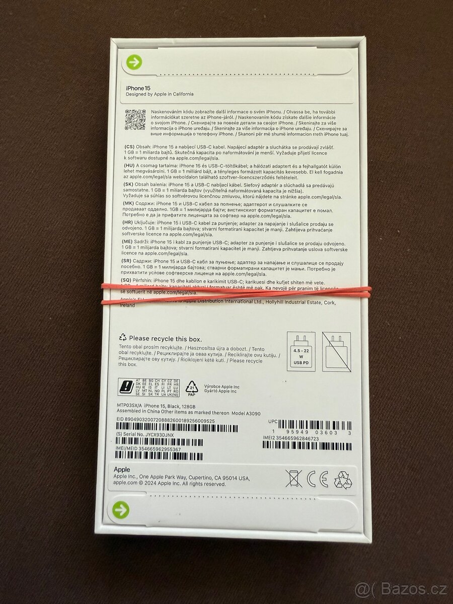 Iphone 15 Pro 128 uplne novy nerozbalený