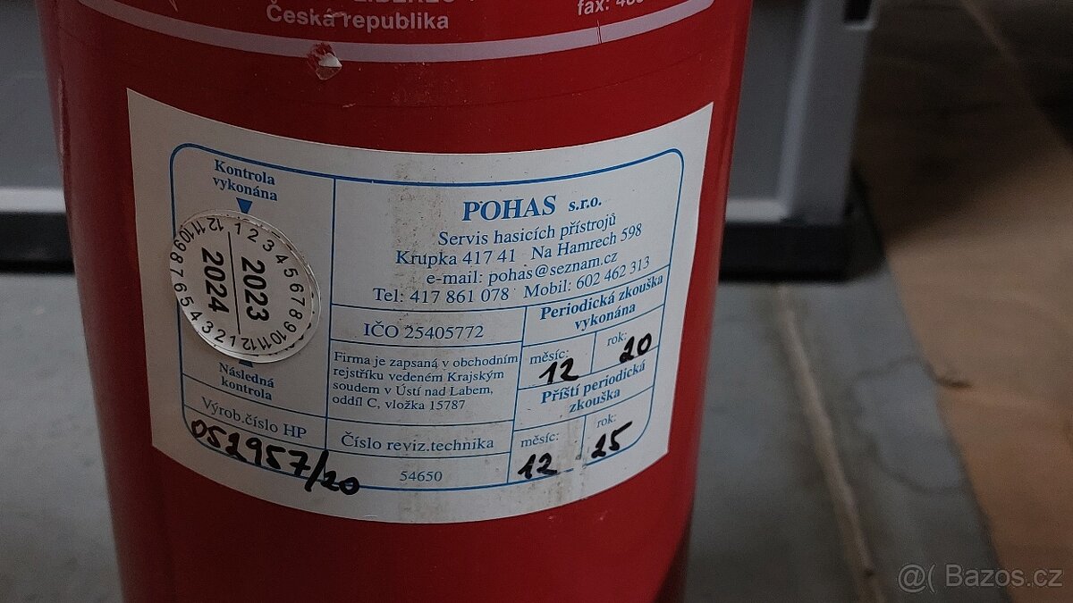 Hasící přístroje