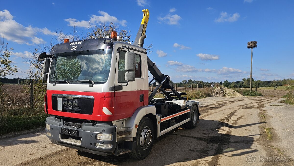 MAN TGM 18.340 Hákový nosič kontejnerů PALFINGER