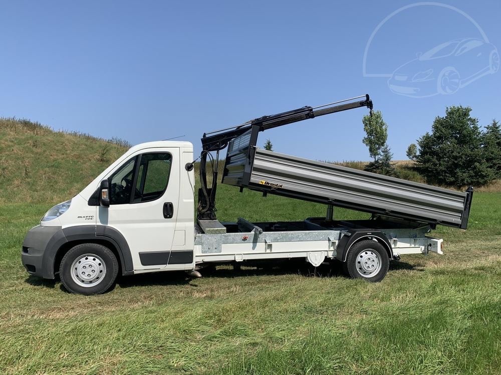 Fiat Ducato 3.0TDi novy sklápěč +Hiab 1.3t