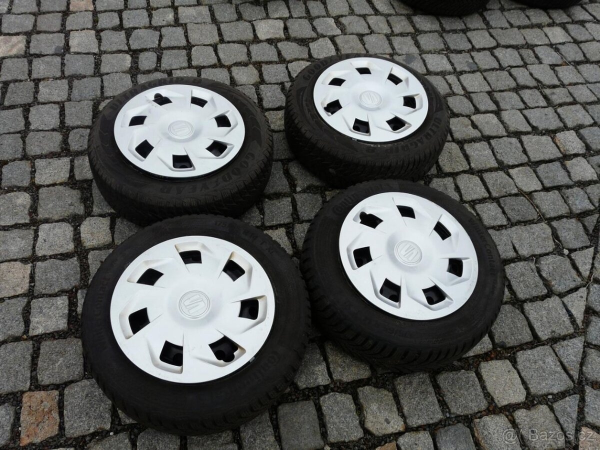 ZIMNÍ PNEU + DISKY 175/65R14 ŠKODA ,VW SEAT 14"
