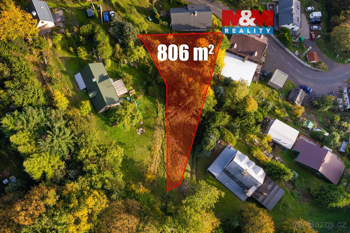 Prodej pozemku, 806 m², Krupka