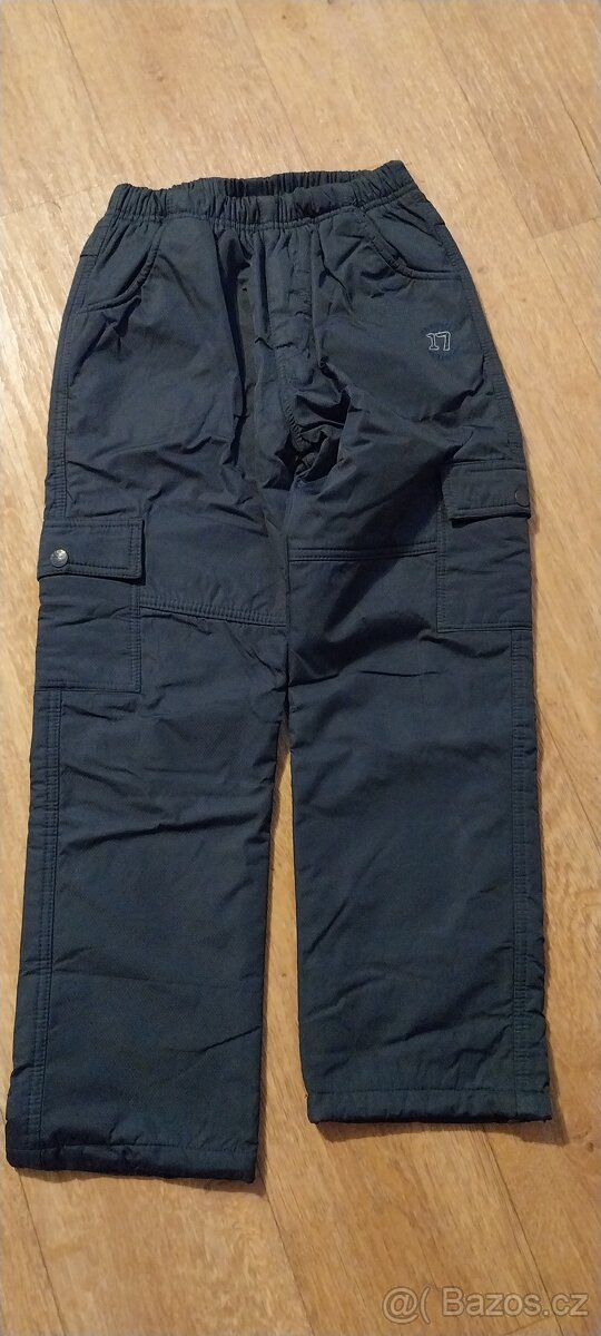Zateplené nepromokavé kalhoty vel. 146
