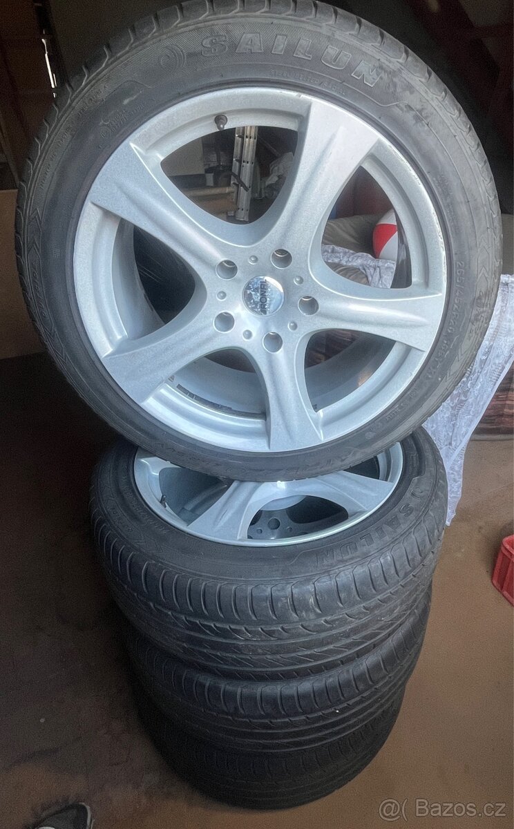 Alu 5x139,7, 20” ET35 + letni pneu 265/45/ZR20