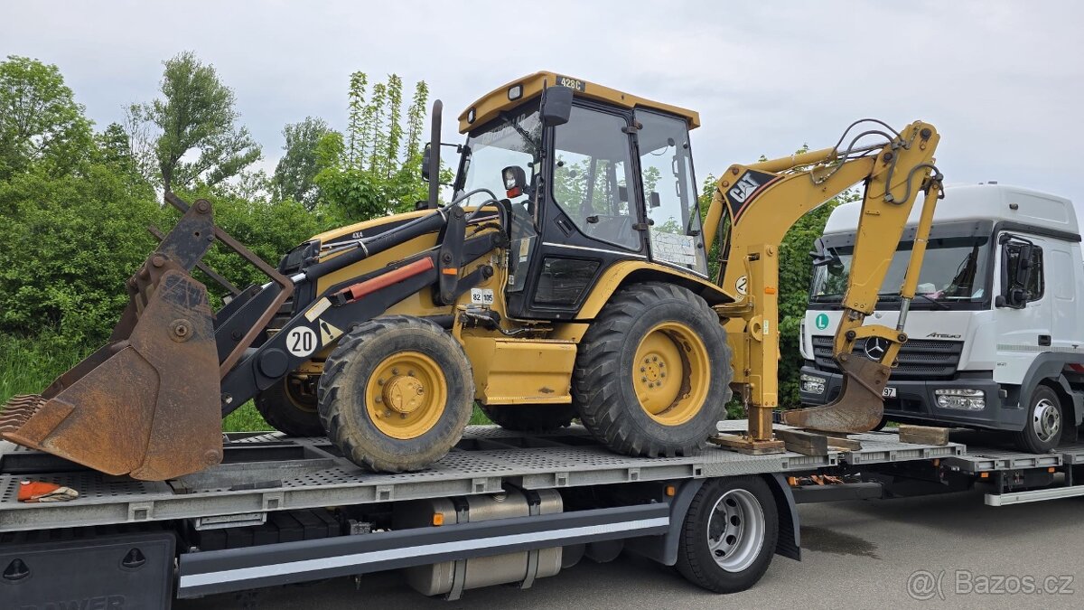 Traktorbagr CAT 428 C orig 2200 mth