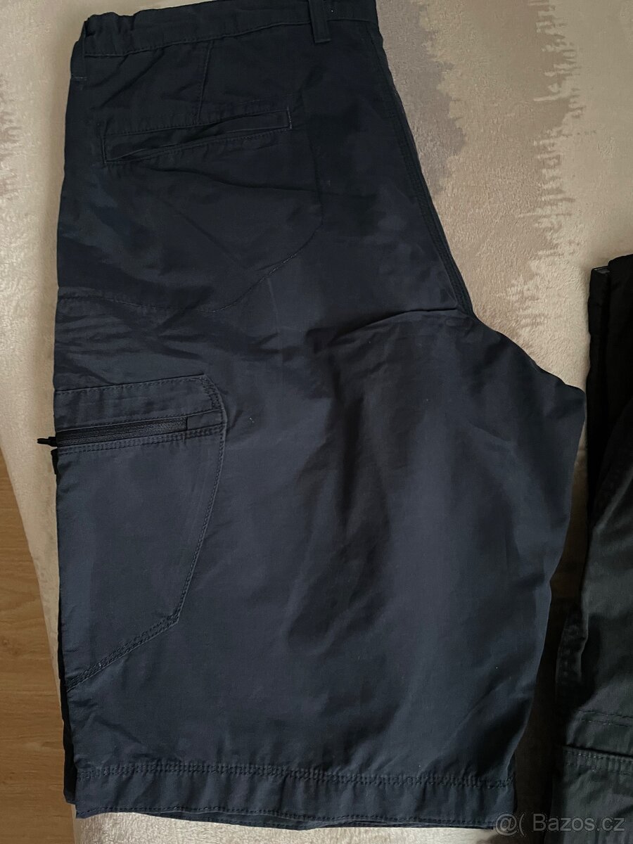 Pánské plátěné šortky temně modré, nové .