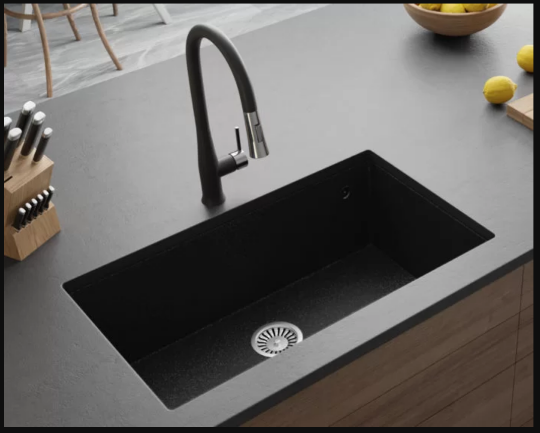 Granitový dřez - LAVELLO Decoro 0.0X černý