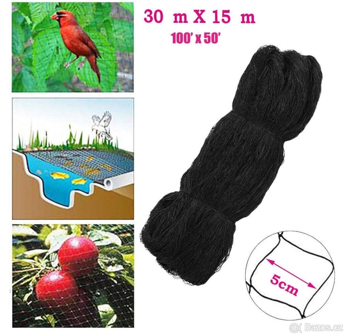 Ochranná síť 30x15 m
