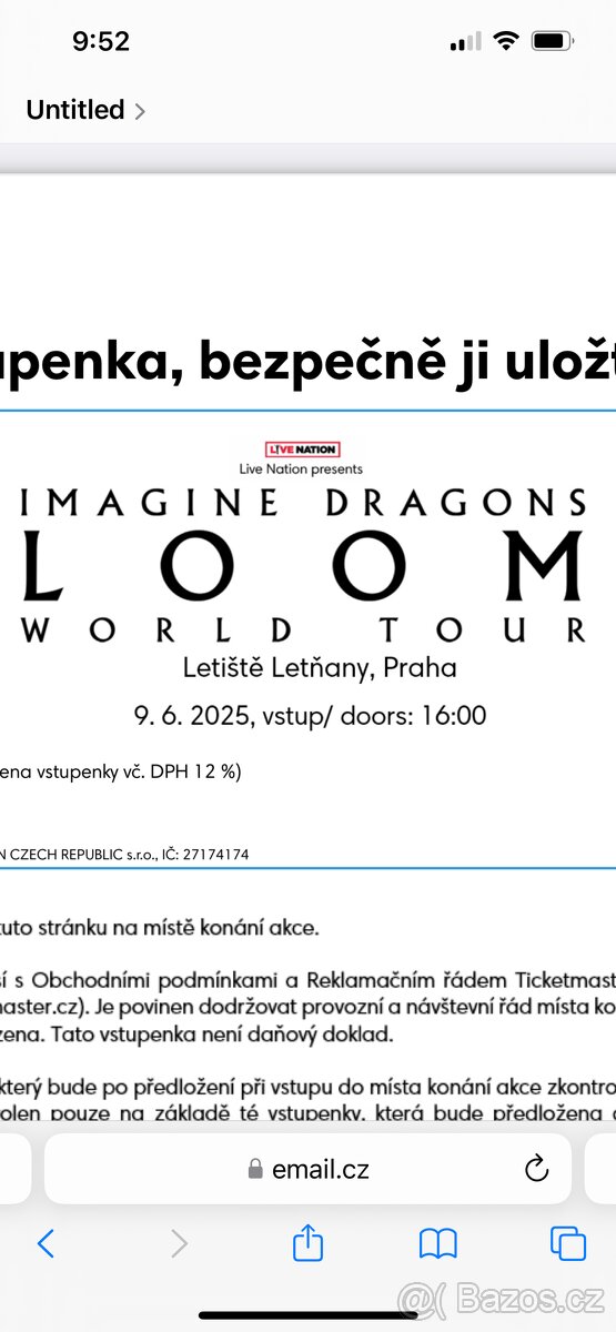 IMAGINE DRAGONS - Letňany Praha