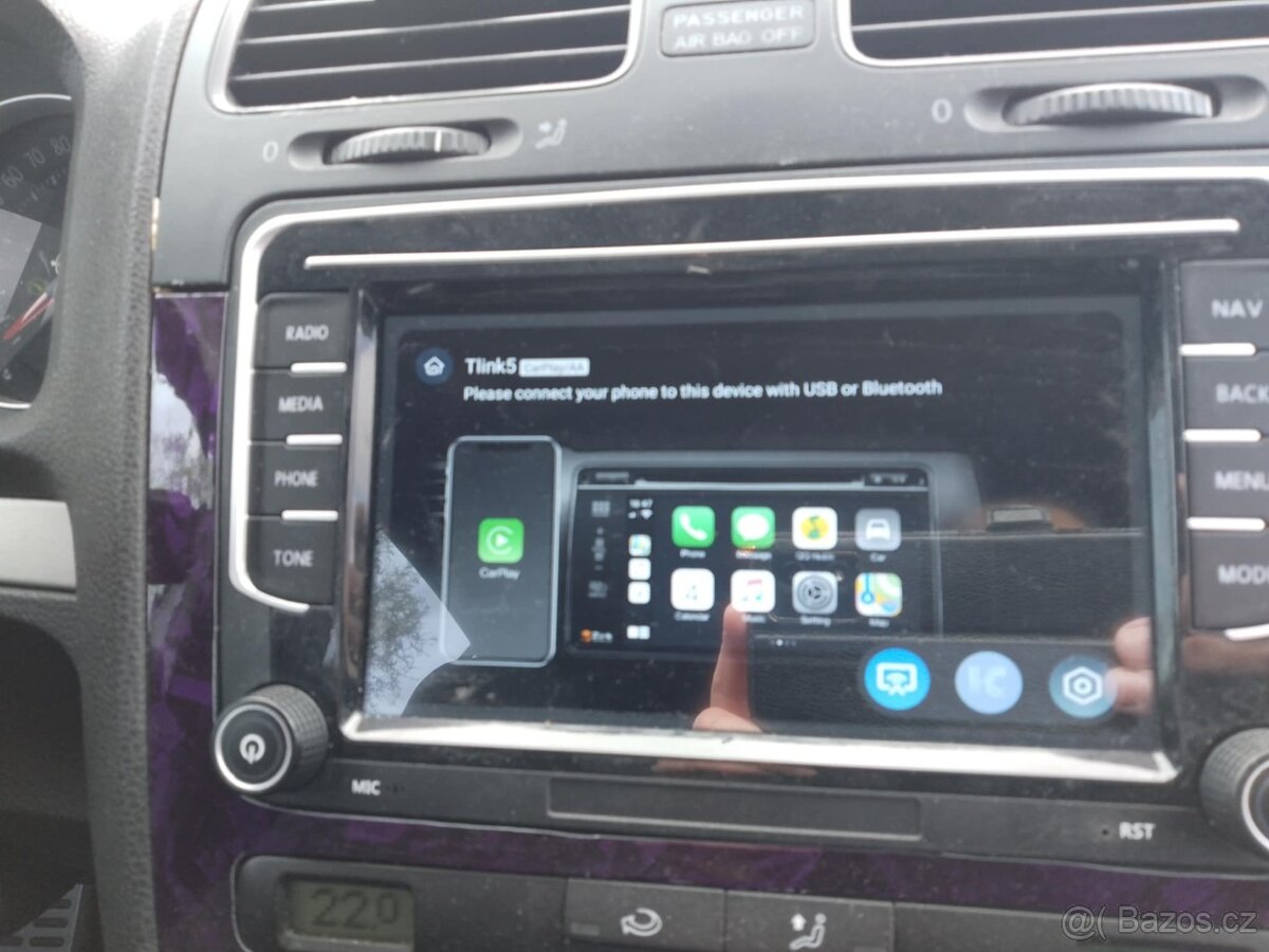2 DIN rádio golf 5 gti navigace