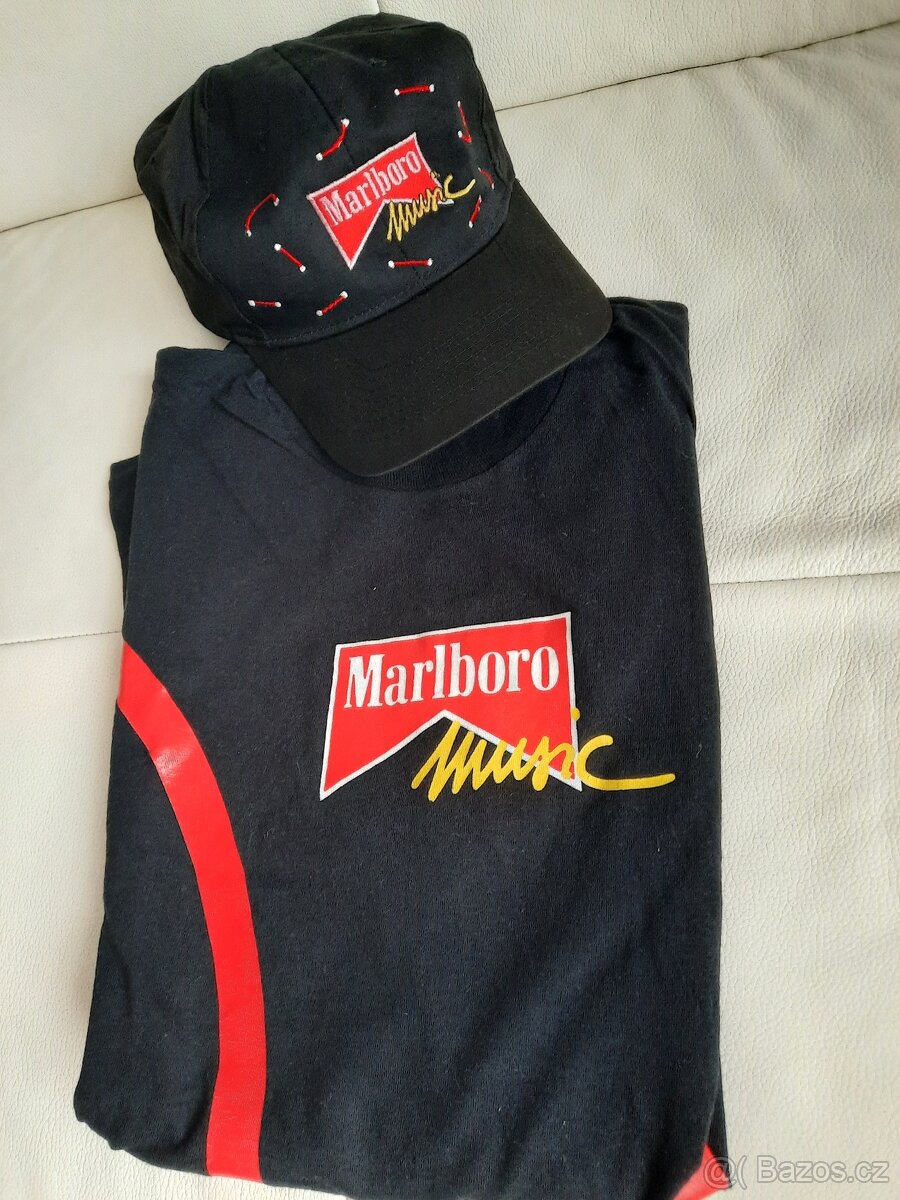 Marlboro music originál tričko vel.XL + čepice