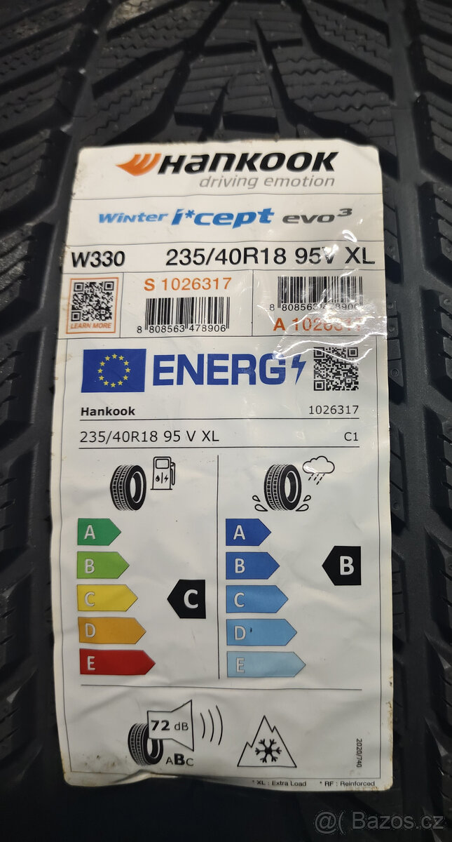Nové zimní pneu Hankook 235/40r18 95v xl