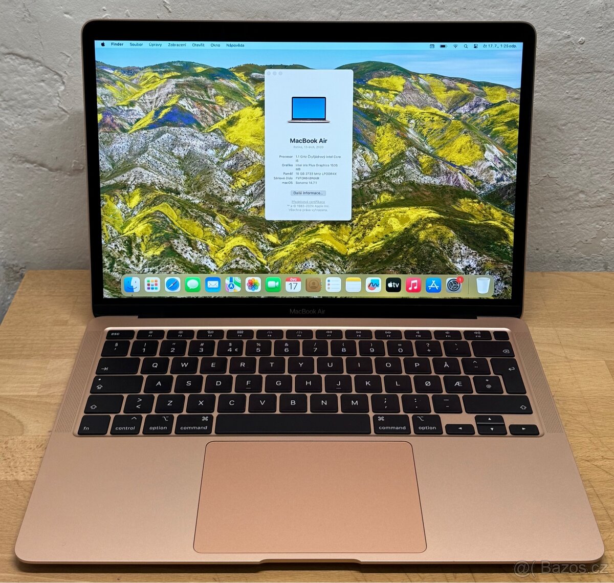MacBook Air 2020/16GB RAM/Intel i5/512GB SSD/Záruka