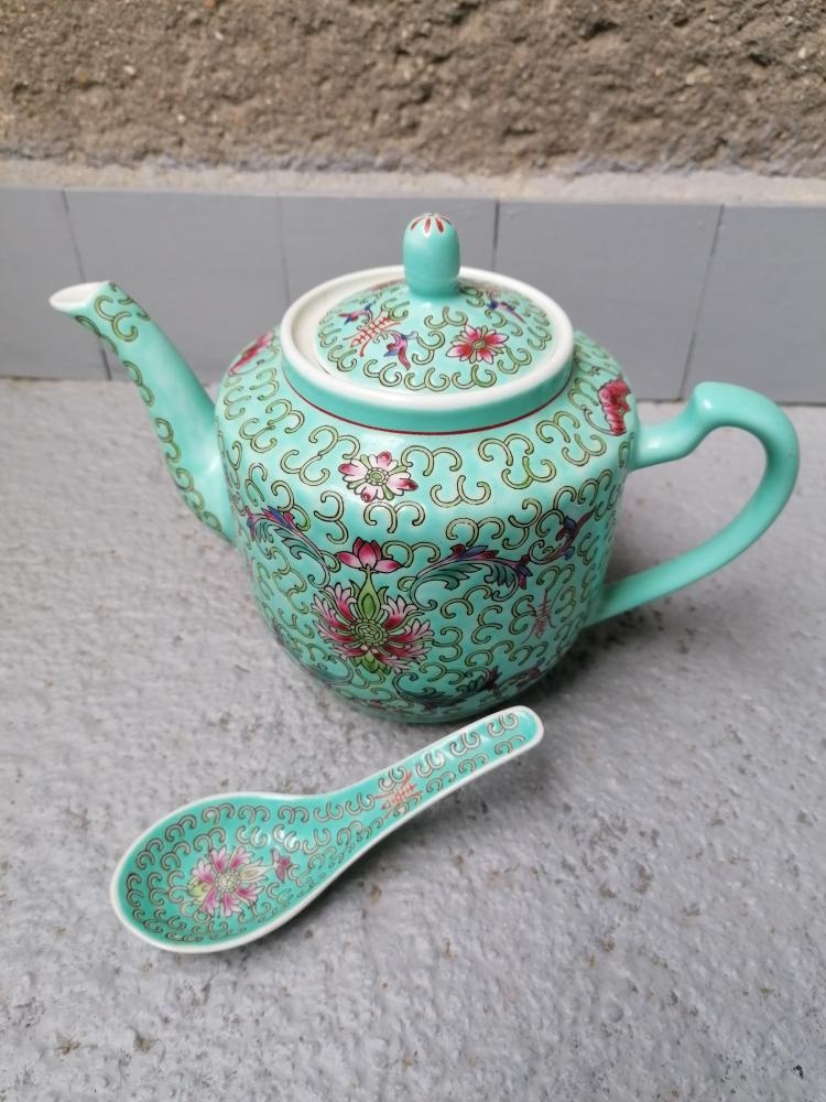 konvice keramická + lžíce