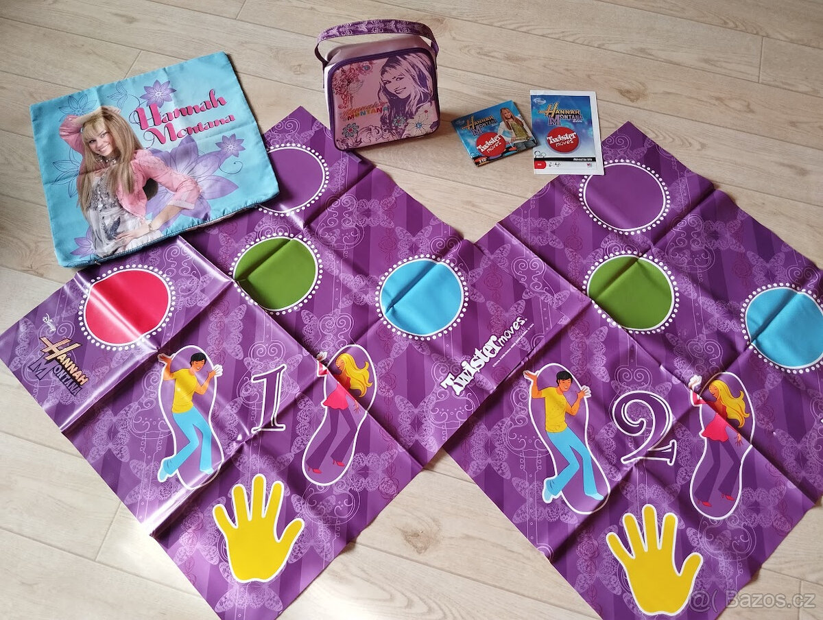 Hannah Montana taštička thermo + povlak + hra Twister