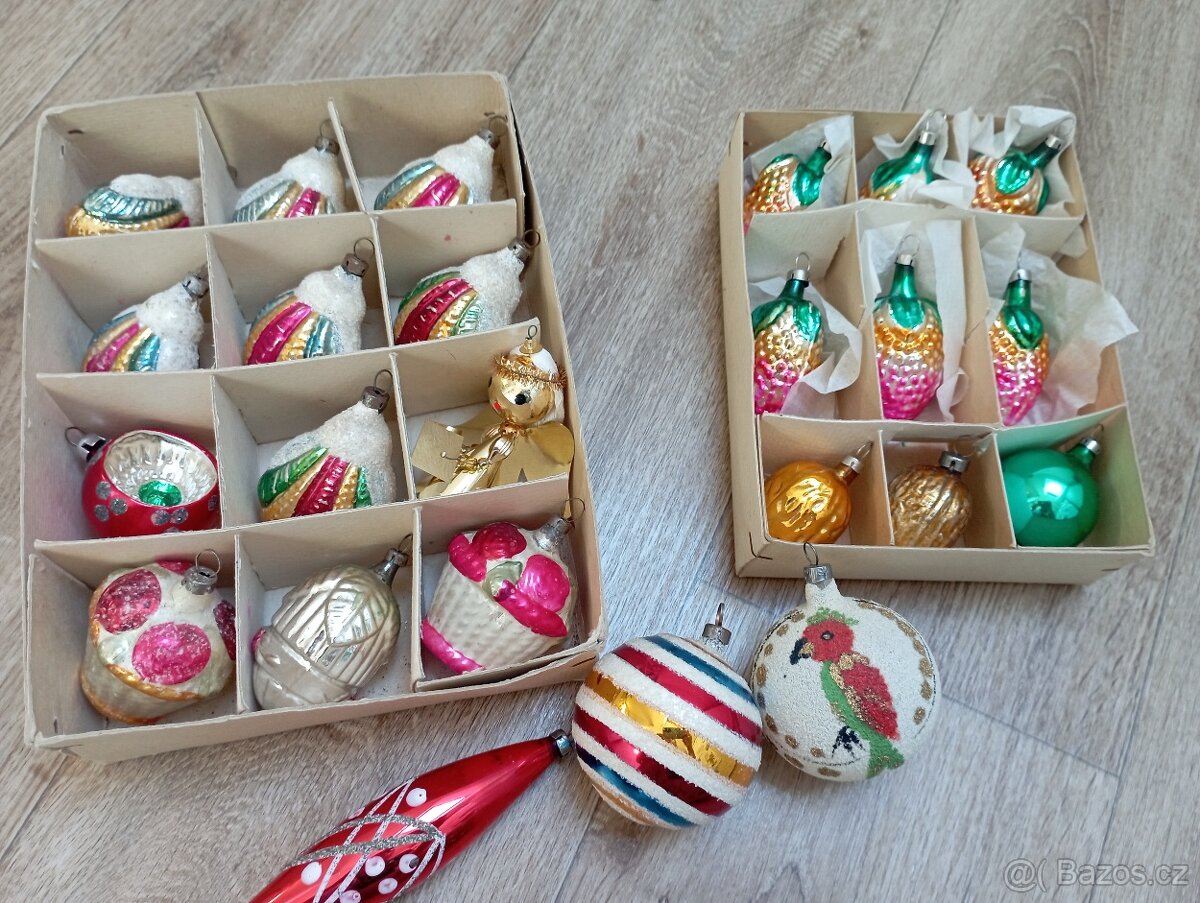 Retro vánoční ozdoby