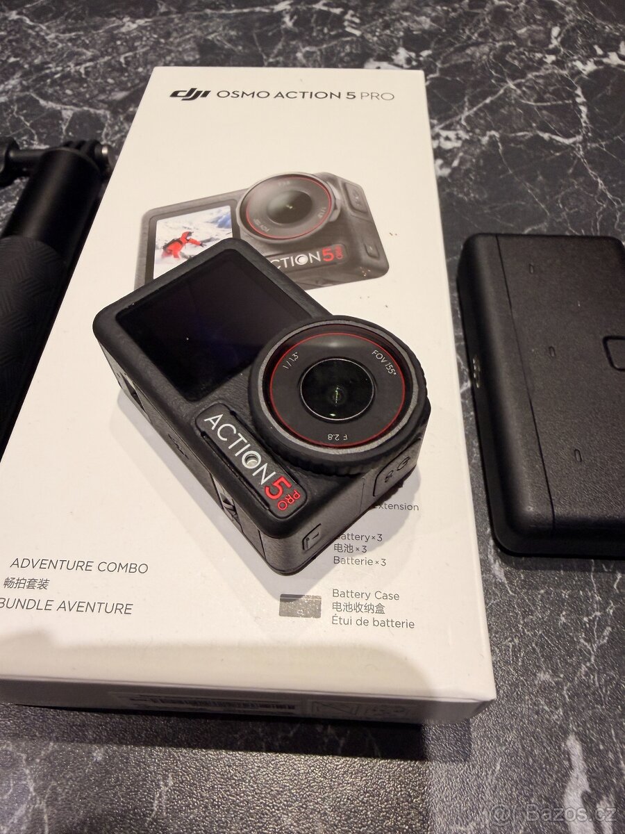 DJI Osmo Action 5 Pro Adventure Combo, TOP STAV, Záruka