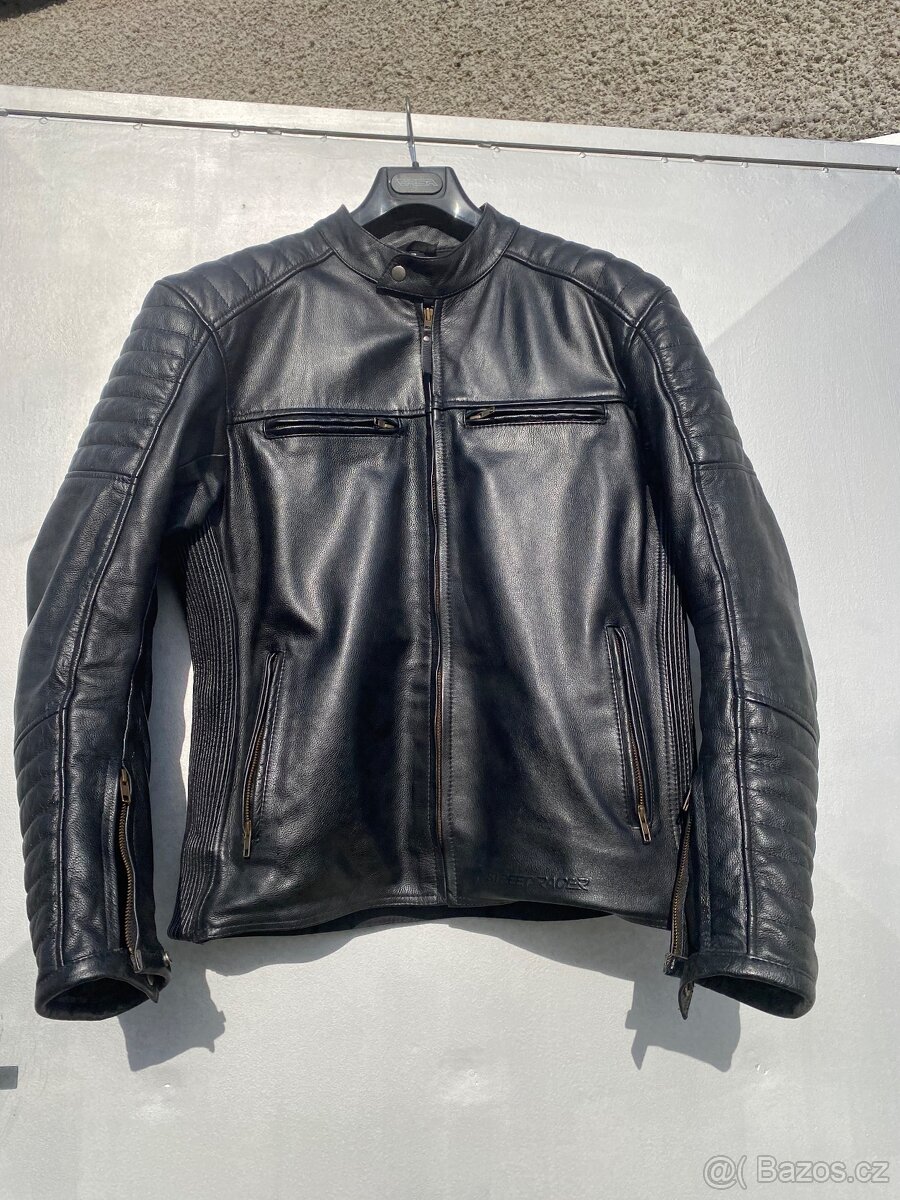 Pánská kožená bunda na motorku