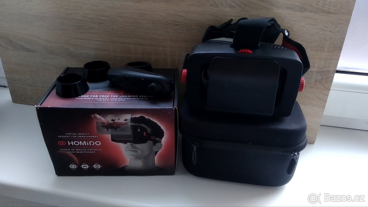 VR brýle na mobil + bluetooth ovladač