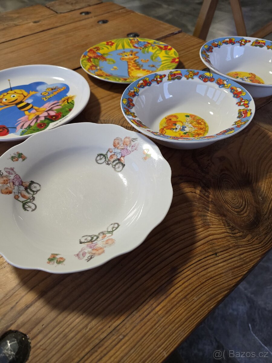 Dětské porcelánové talíře